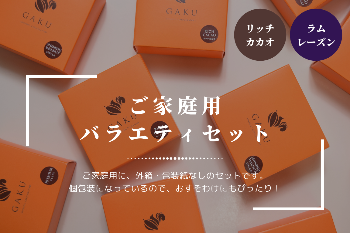 【ご家庭用に!】GAKUチョコレートサンド8個(リッチカカオ・ラムレーズン各4個入)