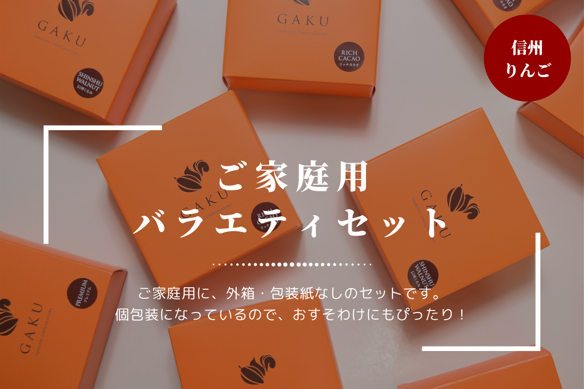 【ご家庭用に!】GAKUチョコレートサンド12個(信州りんご)