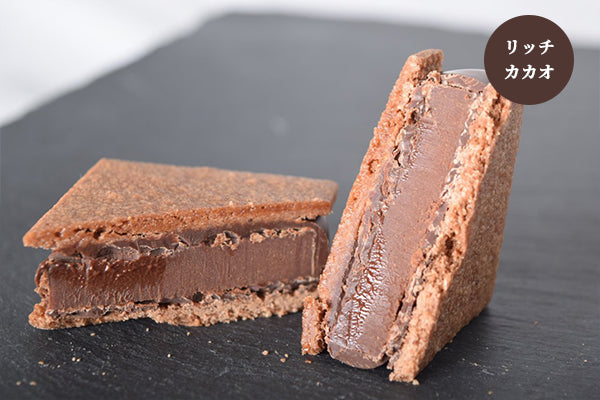 【ご家庭用に!】GAKUチョコレートサンド8個(リッチカカオ・ミルク・信州くるみ・信州りんご各2個入)
