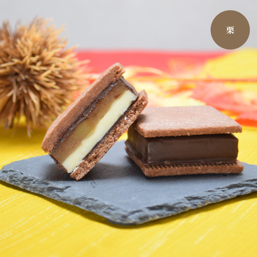 【秋の味覚プレミアムセット】GAKUチョコレートサンド 2個セット（栗・信州焼き芋 各1個）& GAKUチョコレートりんごバウム