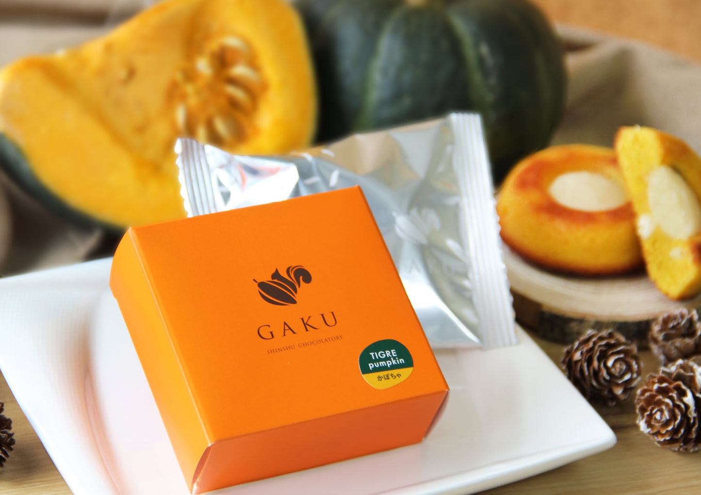 【ハロウィン12個セット】GAKUチョコレートサンド 6個（リッチカカオ・ミルク・信州くるみ・栗・信州焼き芋・信州かぼちゃ）＆GAKUティグレ 6個（チョコ・ミルク・かぼちゃ各2個）