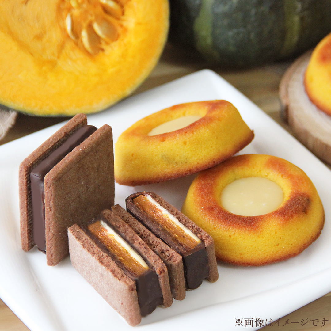 【ハロウィン4個セット】GAKUチョコレートサンド 3個（栗・信州焼き芋・信州かぼちゃ）＆GAKUティグレ 1個（かぼちゃ）