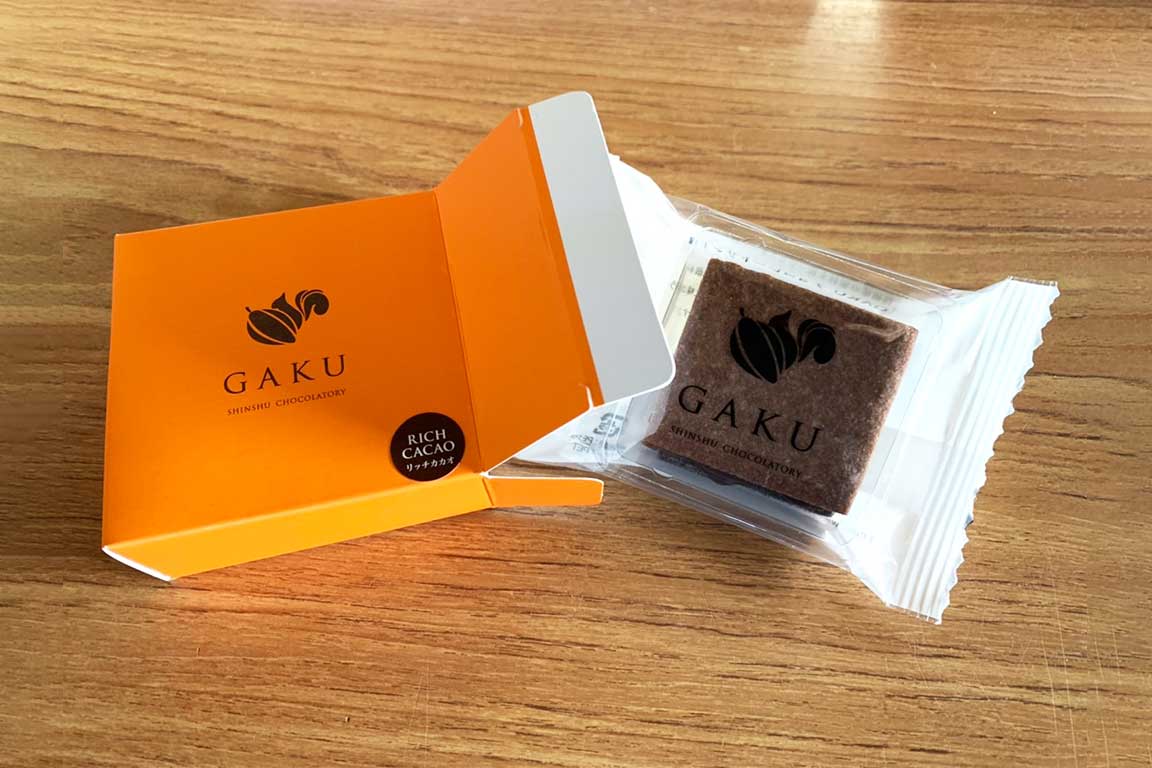 GAKUチョコレートサンド8個セット（リッチカカオ4個・信州くるみ